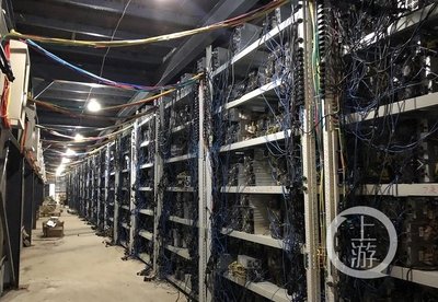 A well-organized cryptocurrency mining farm