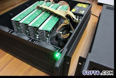 Modern mining rig setup powering Kaspa mining operations